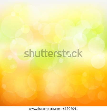 Abstract Orange And Yellow Background With Stars