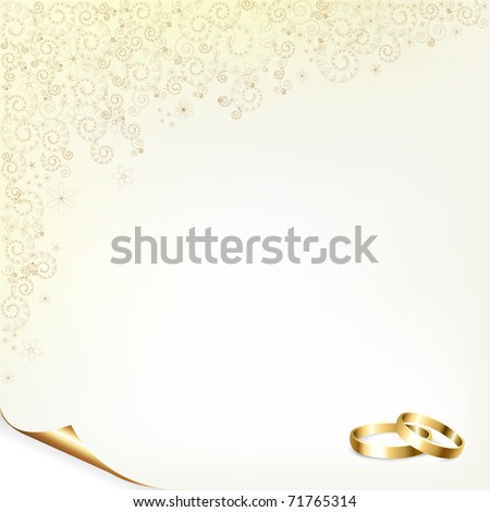 stock photo Wedding Background With Gold Rings