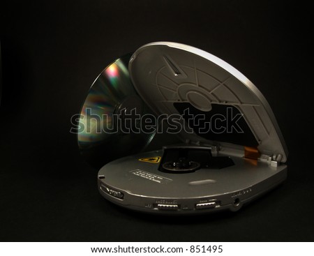 CD Player on Black