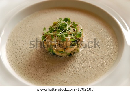 dish with frog legs