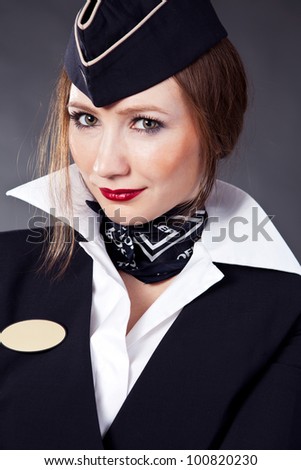Beautiful air hostess