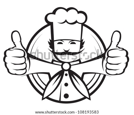 chef with a big mustache chef with a big mustache