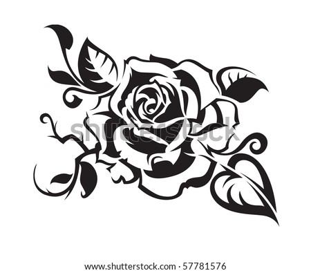stock vector : abstract rose