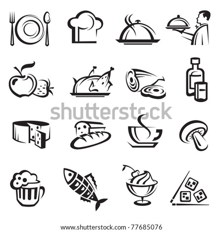 vector food icons