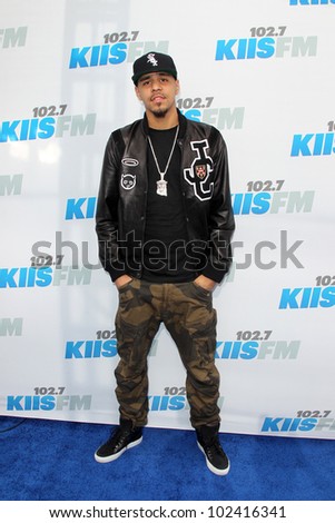 LOS ANGELES - MAY 12:  J Cole. arrives at the \