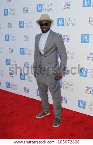 LOS ANGELES - JUN 12:  will.i.am arrives at the City of Hope\'s Music And Entertainment Industry Group Honors Bob Pittman Event at The Geffen Contemporary at MOCA on June 12, 2012 in Los Angeles, CA