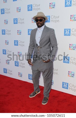 LOS ANGELES - JUN 12:  will.i.am arrives at the City of Hope\'s Music And Entertainment Industry Group Honors Bob Pittman Event at The Geffen Contemporary at MOCA on June 12, 2012 in Los Angeles, CA