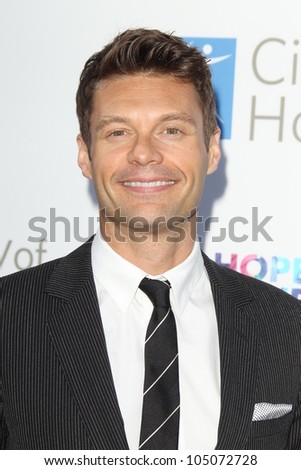 LOS ANGELES - JUN 12:  Ryan Seacrest arrives at the City of Hope's Music And Entertainment Industry Group  Event at The Geffen Contemporary at MOCA on June 12, 2012 in Los Angeles, CA
