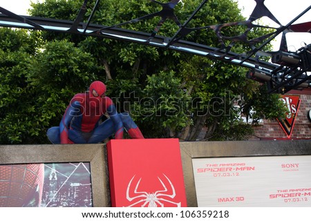 LOS ANGELES - JUN 28:  Atmosphere - Spider-Man Character arrives at the 