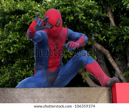 LOS ANGELES - JUN 28:  Atmosphere - Spider-Man Character arrives at the \