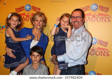 LOS ANGELES - JUL 12:  Alexis Bellino, Jim Bellino and family arrives at \'Dragons\' presented by Ringling Bros. & Barnum & Bailey Circus at Staples Center on July 12, 2012 in Los Angeles, CA