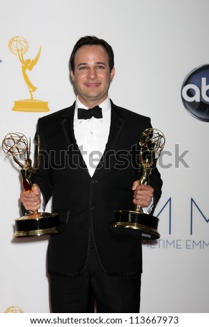 LOS ANGELES - SEP 23:  Danny Strong in the press room of the 2012 Emmy Awards at Nokia Theater on September 23, 2012 in Los Angeles, CA