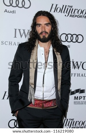 LOS ANGELES - OCT 20:  Russell Brand arrives at  the \