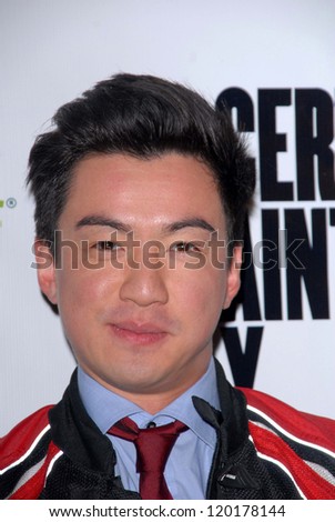 LOS ANGELES - NOV 27:  Johnny M Wu arrives at the \'Certainty\' Los Angeles premiere at Laemmle Music Hall on November 27, 2012 in Beverly Hills, CA