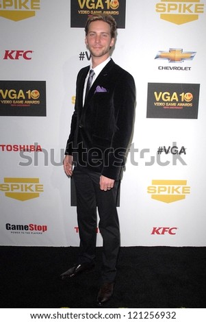 Zachary Levi LOS ANGELES - DEC 7:  Troy Baker arrives to the Spike TV`S Video Game Awards 2012 at Sony Pictures Studios on December 7, 2012 in Culver City, CA
