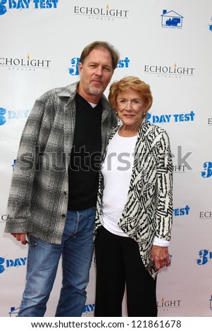LOS ANGELES - DEC 8:  Collin Bernsen, Jeanne Cooper arrive to the \'3 Day Test\' Screening at Downtown Independent Theater on December 8, 2012 in Los Angeles, CA