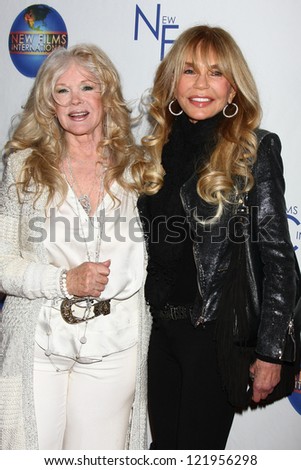 LOS ANGELES - DEC 13:  Connie Stevens, Dyan Cannon arrive to the \'Saving Grace B. Jones\' Premiere at ICM Screening Room on December 13, 2012 in Century CIty, CA