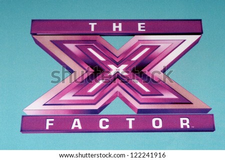 LOS ANGELES - DEC 17:  X Factor Symbol at the \'X Factor\' Season Finale Press Conference at CBS Television City on December 17, 2012 in Los Angeles, CA