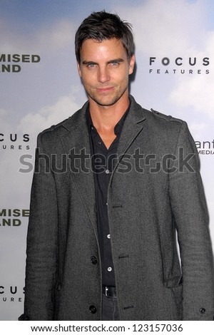 LOS ANGELES - DEC 6:  Colin Egglesfield arrives at the \'Promised Land\' Premiere at Directors Guild of America on December 6, 2012 in Los Angeles, CA