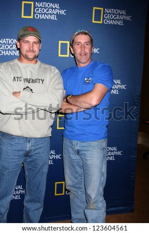 LOS ANGELES - JAN 3:  George Wyant, Tim Saylor arrives at the National Geographic Channels\' \