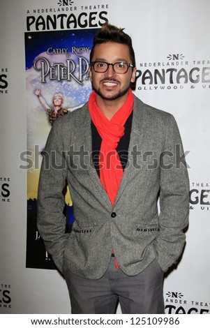 LOS ANGELES - JAN 15:  Jai Rodriguez arrives at the opening night of \'Peter Pan\' at Pantages Theater on January 15, 2013 in Los Angeles, CA
