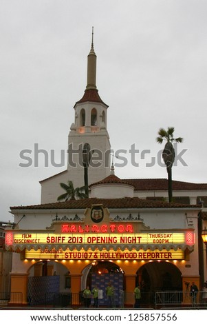 SANTA BARBARA - JAN 24:  Arlington Theater opening night at the Santa Barbara International Film Festival  \