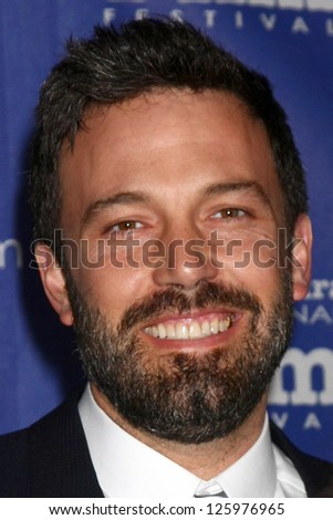 SANTA BARBARA JAN 25 Ben Affleck arrives at the 2013 SBIFF Modern Masters Award presented to Ben Affleck at Arlington Theater on January 25 2013 in Santa Barbara CA SANTA BARBARA JAN 25 Ben Affleck arrives at the 2013 SBIFF Modern Masters Award presented to Ben Affleck at Arlington Theater on January 25 2013 in Santa Barbara CA