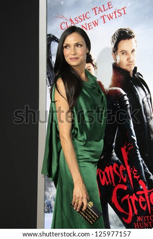 LOS ANGELES - JAN 24:  Famke Janssen arrives at the the \'Hansel And Gretel: Witch Hunters\' premiere at the Chinese Theat theer on January 24, 2013 in Los Angeles, CA