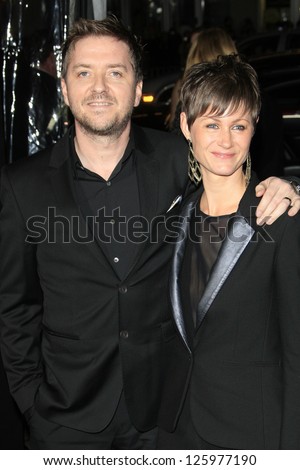 LOS ANGELES - JAN 24:  Atli Orvarsson, wife Anna arrive at the the \'Hansel And Gretel: Witch Hunters\' premiere at the Chinese Theat theer on January 24, 2013 in Los Angeles, CA