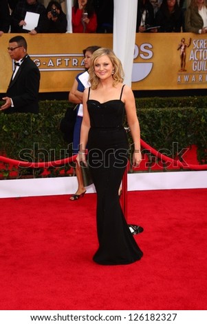 LOS ANGELES JAN 27 Amy Poehler arrives at the 2013 Screen Actor's Guild Awards at the Shrine Auditorium on January 27 2013 in Los Angeles CA LOS ANGELES JAN 27 Amy Poehler arrives at the 2013 Screen Actor's Guild Awards at the Shrine Auditorium on January 27 2013 in Los Angeles CA