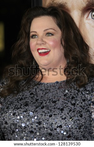 LOS ANGELES - FEB 4:  Melissa McCarthy arrives at the \'Identity Theft\' premeire at the Village Theater on February 4, 2013 in Westwood, CA