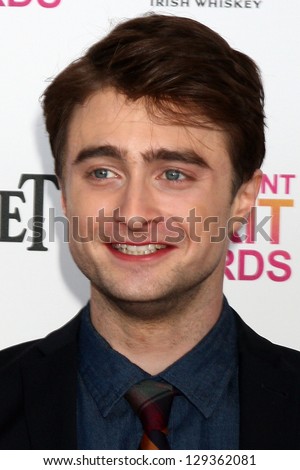 LOS ANGELES - FEB 23:  Daniel Radcliffe attends the 2013 Film Independent Spirit Awards at the Tent on the Beach on February 23, 2013 in Santa Monica, CA
