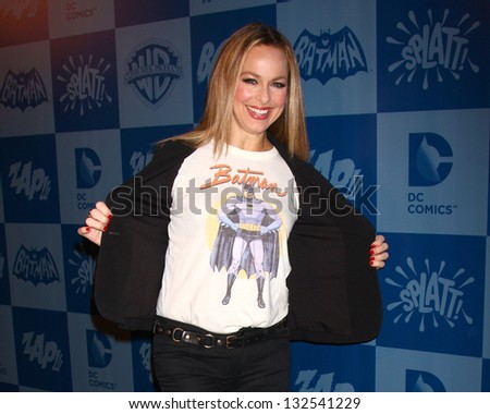 LOS ANGELES - MAR 21:  Melora Hardin arrive at the Batman Product Line Launch at the Meltdown Comics on March 21, 2013 in Los Angeles, CA