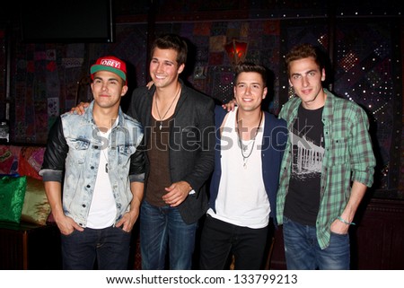 LOS ANGELES - APR 1:  Big Time Rush at the Big Time Rush and Victoria Justice \