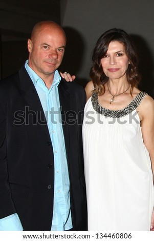 LOS ANGELES - APR 4:  Russell Young, Finola Hughes attends the gala fundraiser for the romantic comedy, 