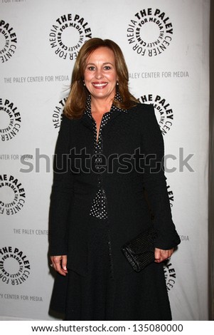 LOS ANGELES - APR 12:  Genie Francis arrives at the General Hospital Celebrates 50 Years - Paley at the Paley Center For Media on April 12, 2013 in Beverly Hills, CA