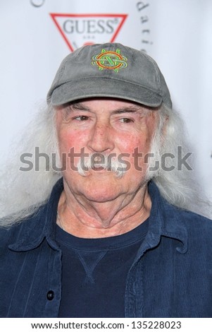 LOS ANGELES - APR 13:  David Crosby arrives at the Light Up The Blues Concert Benefitting Autism Speaks at the Club Nokia on April 13, 2013 in Los Angeles, CA