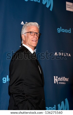 LOS ANGELES - APR 20:  Ted Danson arrives at the 2013 GLAAD Media Awards at the JW Marriott on April 20, 2013 in Los Angeles, CA