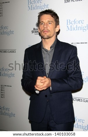 LOS ANGELES - MAY 21:  Ethan Hawke arrvies at the \'Before Midnight\' LA Premiere at the Director\'s Guild of America on May 21, 2013 in Los Angeles, CA