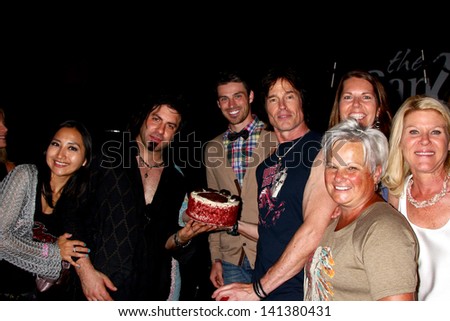 LOS ANGELES - JUN 3:  Ronn Moss, friends at the Player Concert celebrating Devin DeVasquez 50th Birthday to benefit Shelter Hope Pet Shop at the Canyon Club on June 3, 2013 in Agoura, CA