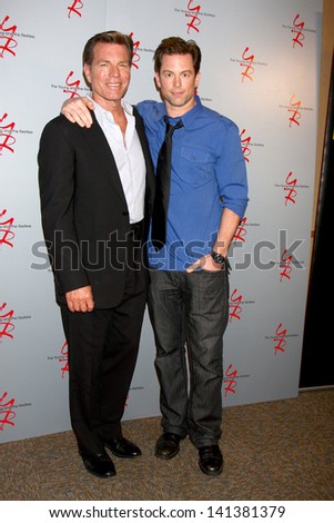 LOS ANGELES - JUN 4:  Peter Bergman, Greg Rikaart arrives at SAG-AFTRA Panel Discussion With The Cast Of \