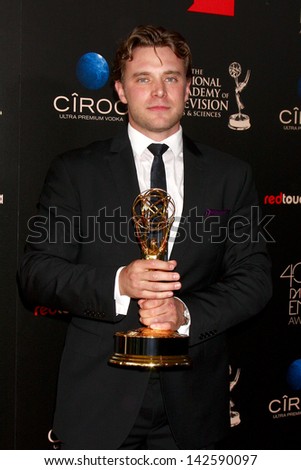 LOS ANGELES - JUN 16:  Billy Miller in the press area at the 40th Daytime Emmy Awards at the Skirball Cultural Center on June 16, 2013 in Los Angeles, CA