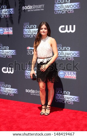 LOS ANGELES - AUG 1:  Lucy Hale arrives at the 2013 Young Hollywood Awards at the Broad Stage on August 1, 2013 in Santa Monica, CA