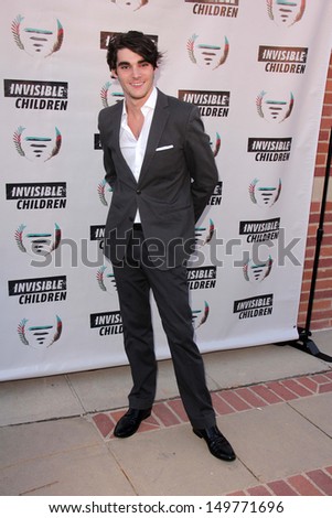 LOS ANGELES - AUG 10:  RJ Mitte at the Invisible Children Fourth Estate\'s Founders Party at the UCLA on August 10, 2013 in Westwood, CA