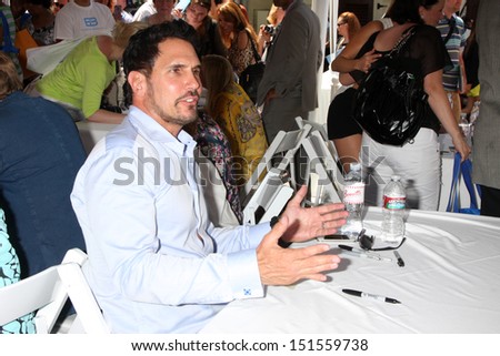 LOS ANGELES - AUG 23:  Don Diamont at the Bold and Beautiful Fan Meet and Greet at the Farmers Market on August 23, 2013 in Los Angeles, CA