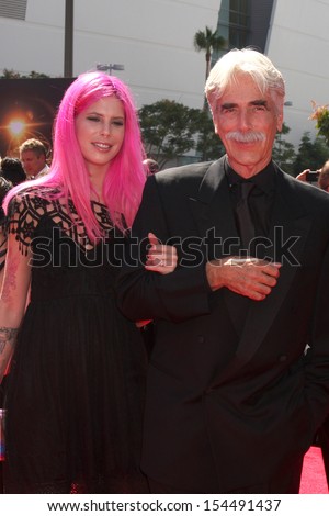 Los Angeles - Sep 15: Sam Elliott, Daughter Chloe At The Creative Emmys 