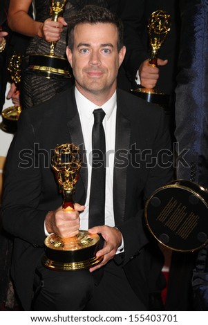 LOS ANGELES - SEP 22:  Carson Daly at the 65th Emmy Awards - Press Room at Nokia Theater on September 22, 2013 in Los Angeles, CA