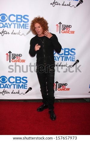 LOS ANGELES - OCT 8:  Carrot Top at the CBS Daytime After Dark Event at Comedy Store on October 8, 2013 in West Hollywood, CA