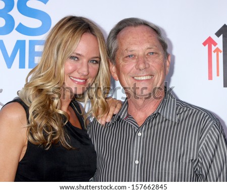 LOS ANGELES - OCT 8:  Sharon Case, father Jim Case at the CBS Daytime After Dark Event at Comedy Store on October 8, 2013 in West Hollywood, CA
