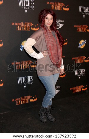 LOS ANGELES - OCT 10:  Jillian Rose Reed at the 8th Annual LA Haunted Hayride Premiere Night at Griffith Park on October 10, 2013 in Los Angeles, CA